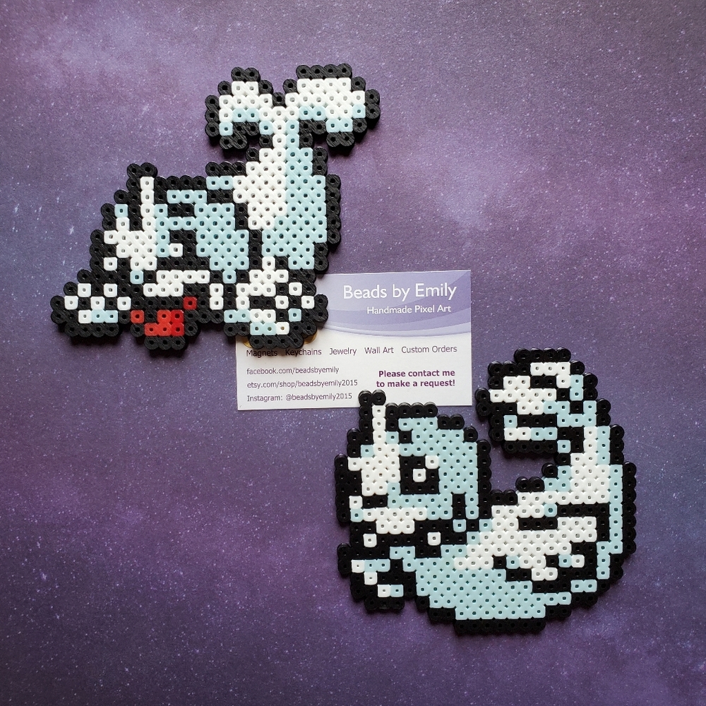 Seel & Dewgong Magnets - Handmade Pokemon Home Decor - Game Room